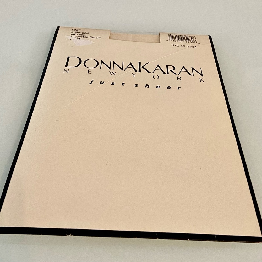Vintage Donna Karen Just Sheer Ivory Style 224 Pantyhose Stockings